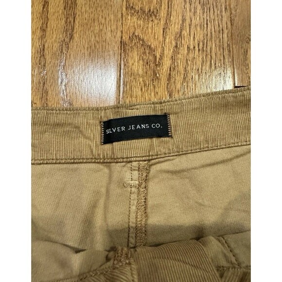Silver Jeans Co Womens Wide Leg Mid Rise Cotton Corduroy 33x30 Pants Gorpcore - Picture 3 of 9